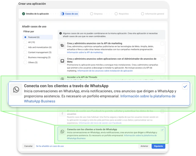 Whatsapp integration asset